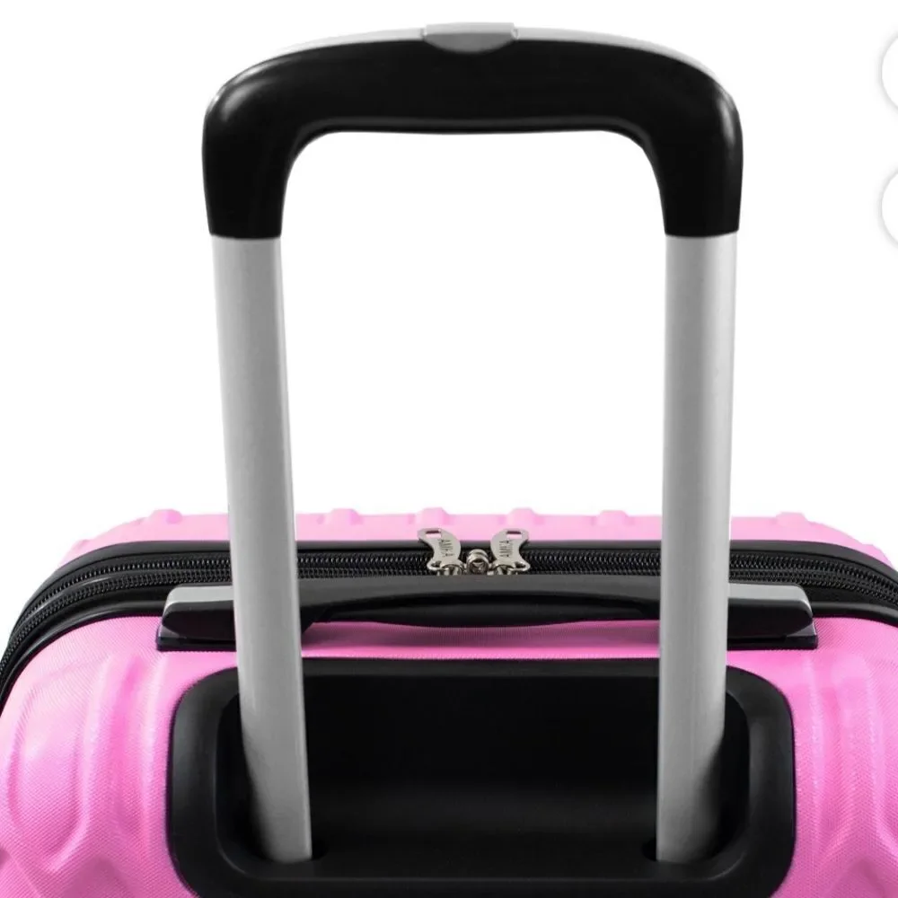 AMKA Honeycomb 20 in. Carry-On Expandable Spinner Suitcase luggage pink